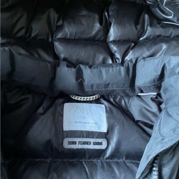 Zara feathered down good black winter jackets - Picture 3 of 7